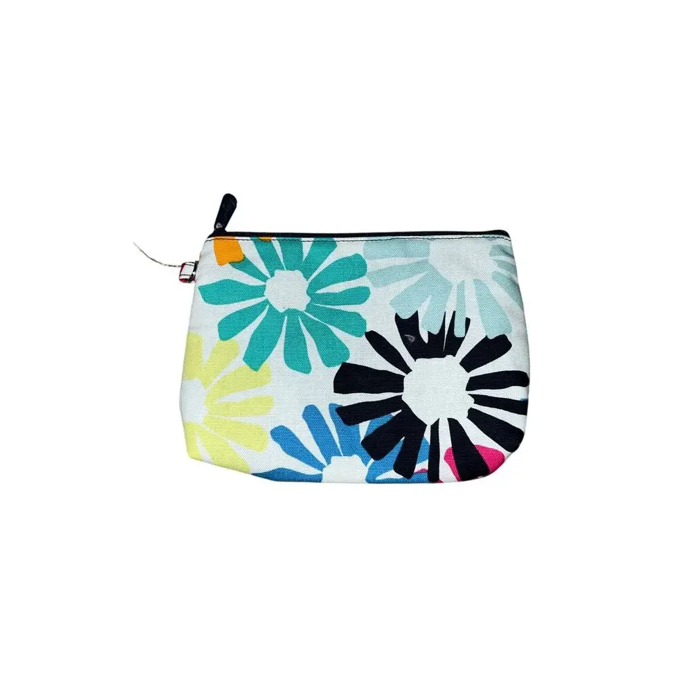 Thirty-One Cosmetic Bag In A Multi-Color Floral Pattern